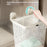 2-Compartment Foldable Wall Mounted Laundry Basket Suction Cup No Drill Dirty Clothes Hamper for Bathroom - White - 2
