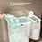 2-Compartment Foldable Wall Mounted Laundry Basket Suction Cup No Drill Dirty Clothes Hamper for Bathroom - White - 6