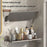 30x12x7cm Bathroom Aluminum Folding Wall Shelf No-Punch 90 Degree Foldable Storage Rack for Toilet Kitchen - 2
