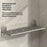 30x12x7cm Bathroom Aluminum Folding Wall Shelf No-Punch 90 Degree Foldable Storage Rack for Toilet Kitchen - 5
