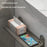 50x12x7cm Bathroom Aluminum Folding Wall Shelf No-Punch 90 Degree Foldable Storage Rack for Toilet Kitchen - 4