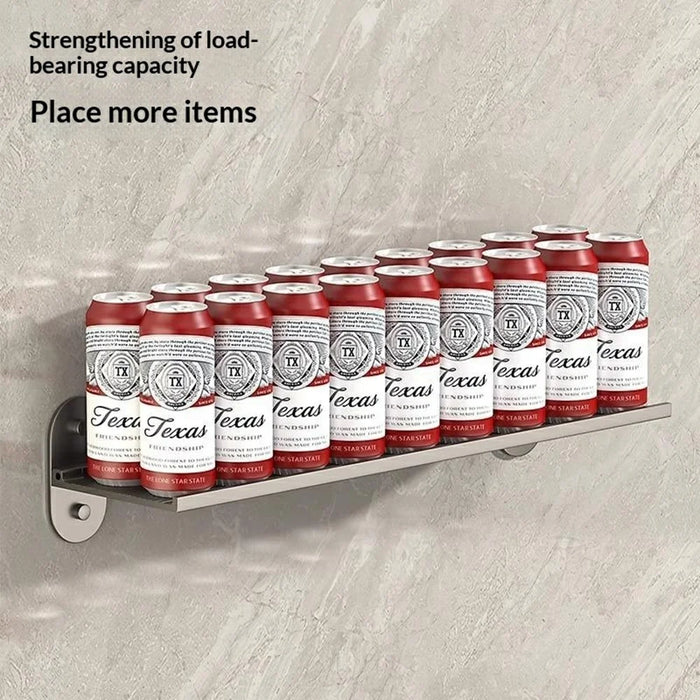 50x12x7cm Bathroom Aluminum Folding Wall Shelf No-Punch 90 Degree Foldable Storage Rack for Toilet Kitchen - 6