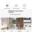 3-Tier Square Style Side Table Mobile Storage Cart Rolling Utility Cart Wood Frame ABS Tray Lockable Wheels Storage Rack for Kitchen Bedroom - 4