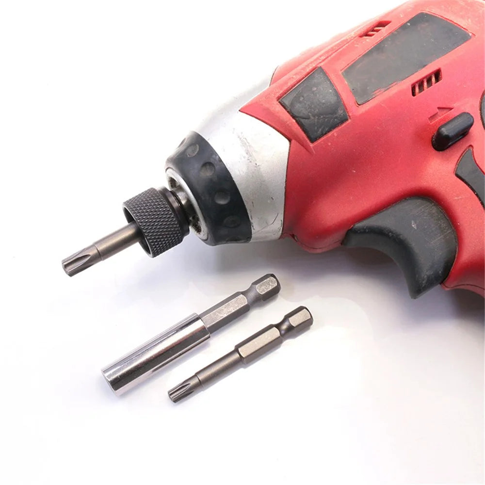 16PCS Torx Security Screwdriver Drill Bit Set S2 Steel 1 / 4 Inch Magnetic Hex Shank Star Bits - 6