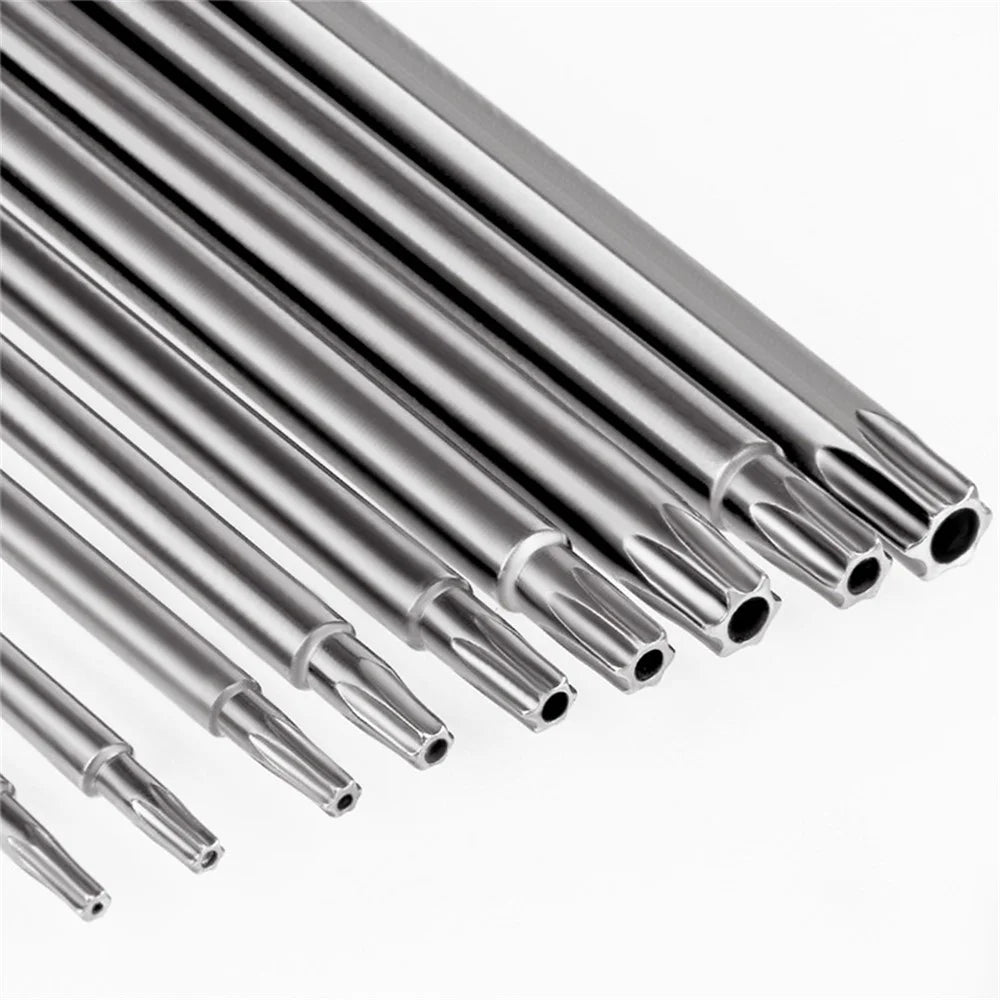 16PCS Torx Security Screwdriver Drill Bit Set S2 Steel 1 / 4 Inch Magnetic Hex Shank Star Bits - 7
