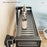 42x17x64cm 4-Tier Suction Cup Bathroom Shelf Foldable Wall Mount Storage Rack with Carbon Steel Towel Bar for Toilet Shower - Gunmetal Grey - 3
