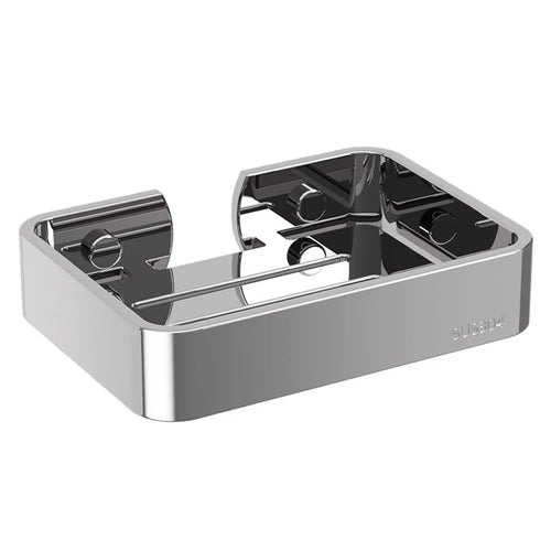 304 Stainless Steel Soap Dish Wall Mounted No Drill Bathroom Organizer Drain Soap Holder - 1