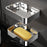 304 Stainless Steel Soap Dish Wall Mounted No Drill Bathroom Organizer Drain Soap Holder - 3