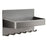 Magnetic Entry Door Hook Rack No Drill Kitchen Refrigerator Side Storage Organizer with 5 Hooks - Gunmetal Grey - 1