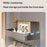 Magnetic Entry Door Hook Rack No Drill Kitchen Refrigerator Side Storage Organizer with 5 Hooks - Gunmetal Grey - 4
