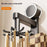 Kitchen Utensil Rack with Suction Cup 360-Degree Swivel No-Drill Wall Mount Organizer for Kitchen Tools Cutting Board - Gunmetal Grey - 2