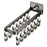 Folding Clothes Drying Rack 14 Clips Suction Cup Wall Mount Invisible Sock Underwear Hanger for Balcony - Gunmetal Grey - 1