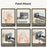 Folding Clothes Drying Rack 14 Clips Suction Cup Wall Mount Invisible Sock Underwear Hanger for Balcony - Gunmetal Grey - 3