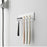 Wall Mounted Toothbrush Holder No Drill Installation 5-Slots Bathroom Toothbrush Razor Organizer - White  /  LH-428 - 3