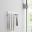 Wall Mounted Toothbrush Holder No Drill Installation 5-Slots Bathroom Toothbrush Razor Organizer - White  /  LH-428 - 4