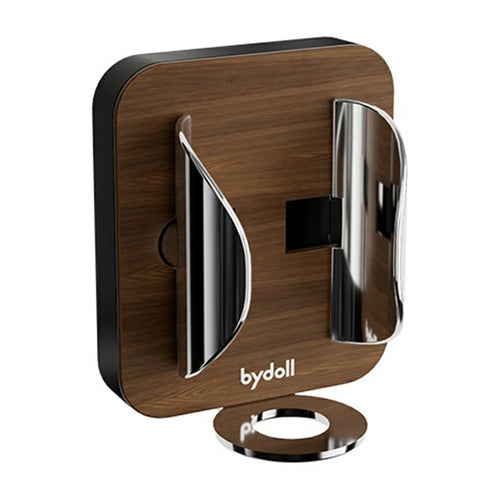 BYDOLL Wall-Mounted Walnut Wood Toothbrush Holder Gravity Sensing Electric Toothbrush Stand - Walnut Wood Color - 1