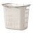31.7L Large Capacity Laundry Basket Plastic Storage Basket with Handle for Dirty Clothes Toys - Ivory White - 1
