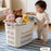 31.7L Large Capacity Laundry Basket Plastic Storage Basket with Handle for Dirty Clothes Toys - Ivory White - 5