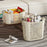 35.5x24x31.4cm Large Laundry Basket with Handle Thickened PP Hollow Storage Basket for Bathroom Clothes, Size L - 7