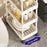 40x15x114cm 5-Tier Rolling Storage Cart Bathroom Gap Storage Rack Drainage Tray Design Mobile Trolley with Wheels - Black - 4