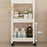 36x23x38.5cm 2-Tier Bathroom Gap Storage Rack Floor Standing Organizer Shelf for Bathroom Kitchen - White - 3