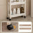 36x23x38.5cm 2-Tier Bathroom Gap Storage Rack Floor Standing Organizer Shelf for Bathroom Kitchen - White - 4