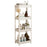 36x23x98.5cm 4-Tier Bathroom Gap Storage Rack Floor Standing Organizer Shelf for Bathroom Kitchen - White - 1