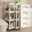 36x23x98.5cm 4-Tier Bathroom Gap Storage Rack Floor Standing Organizer Shelf for Bathroom Kitchen - White - 3