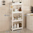 44x15x98.5cm 4-Tier Bathroom Gap Storage Rack Floor Standing Organizer Shelf for Bathroom Kitchen - White - 1