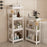 44x15x98.5cm 4-Tier Bathroom Gap Storage Rack Floor Standing Organizer Shelf for Bathroom Kitchen - White - 2