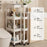 44x15x98.5cm 4-Tier Bathroom Gap Storage Rack Floor Standing Organizer Shelf for Bathroom Kitchen - White - 6