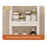44x15x42cm 2-Tier Bathroom Gap Storage Cart with Wheels Floor Standing Rack Organizer Shelf for Bathroom Kitchen - White - 3