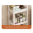 44x15x72cm 3-Tier Bathroom Gap Storage Cart with Wheels Floor Standing Rack Organizer Shelf for Bathroom Kitchen - White - 6