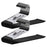10Pcs 35cm Non-slip Storage Racks Multifunctional Z-shaped Trouser Rack Goose Clothes Pants Hanger - Obverse / Black - 2