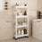 44x15x102cm 4-Tier Bathroom Gap Storage Cart with Wheels Floor Standing Rack Organizer Shelf for Bathroom Kitchen - White - 1