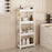 44x15x102cm 4-Tier Bathroom Gap Storage Cart with Wheels Floor Standing Rack Organizer Shelf for Bathroom Kitchen - White - 4