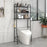 3-Tier Over Toilet Storage Rack Iron Bathroom Organizer Shelf with Tissue Holder Hooks - 6