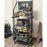 3-Tier Fishing Rod Holder Rolling Storage Cart 12 Rods Organizer with Pegboard and Hooks - Black - 4