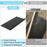 Yoga Mat Holder Wall Mount Storage Rack 3 Tier Storage Organizer with Hooks for Home Gym Equipment - Black - 2