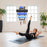 Yoga Mat Holder Wall Mount Storage Rack 3 Tier Storage Organizer with Hooks for Home Gym Equipment - Black - 6