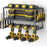 3 Tier Wall Mount Drill Tool Storage Rack 160LBS Heavy Duty Steel Organizer for Garage Workshop - Black - 1