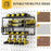 3 Tier Wall Mount Drill Tool Storage Rack 160LBS Heavy Duty Steel Organizer for Garage Workshop - Black - 3