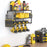 3 Tier Wall Mount Drill Tool Storage Rack 160LBS Heavy Duty Steel Organizer for Garage Workshop - Black - 6