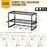 3 Tier Wall Mount Drill Tool Storage Rack 160LBS Heavy Duty Steel Organizer for Garage Workshop - Black - 7