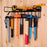 4 Drill Holder Wall Mount Tool Organizer with Shelf 100LBS Steel Rack for Garage Workshop - Black - 7