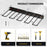 Wall Mounted Drill Tool Organizer Rack Carbon Steel 100LBS Drawdrivers Slots Holder for Garage Workshop - Black - 4