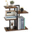 Desktop Storage Rack 4-Tier Metal Grid Stepped Shelf Organizer for Office Books Plants Kitchen - 1
