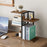 Desktop Storage Rack 4-Tier Metal Grid Stepped Shelf Organizer for Office Books Plants Kitchen - 3