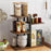 Desktop Storage Rack 4-Tier Metal Grid Stepped Shelf Organizer for Office Books Plants Kitchen - 6