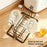 6-Cup Drying Rack Carbon Steel Upside Down Kitchen Countertop Cup Holder - Coffee - 5